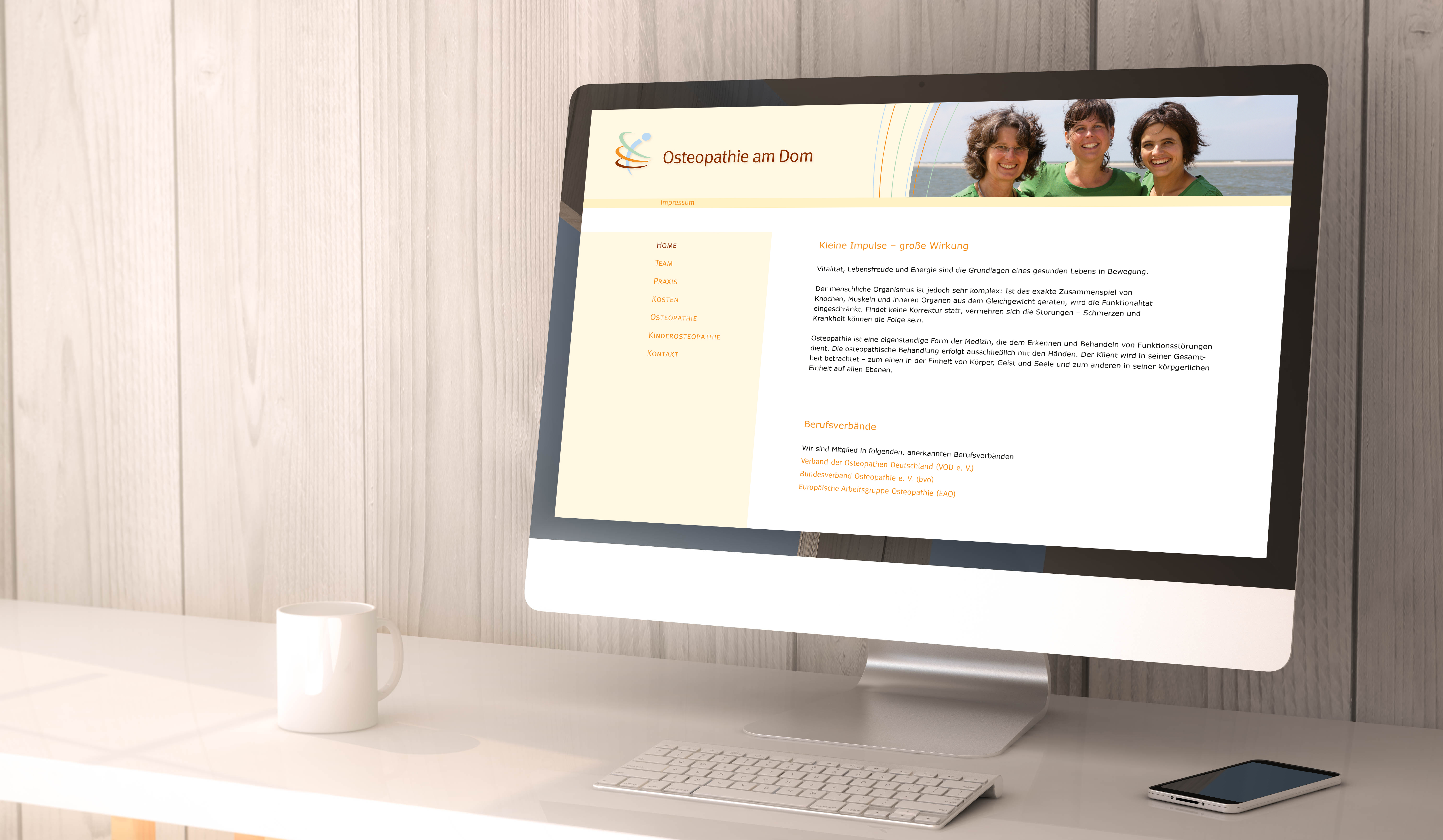 Webdesign - Osteopathie am Dom